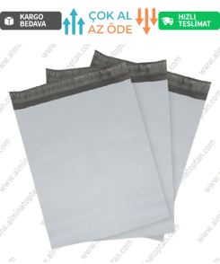 100 Adet Cepsiz Battal Boy Kargo Poşeti 45x55+5 cm (40+40=80 Mikron)