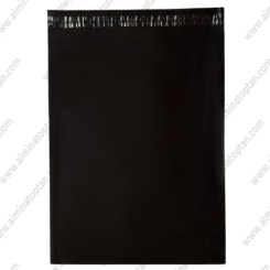 2000 Adet Cepsiz 24x30+5 cm Siyah Kargo Poşeti Küçük Boy Kargo Torbası 80 Mikron