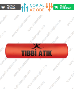 Büyük Boy 65*80 Cm 300 gr 10 lu 1 Rulo (1 Adet) Kırmızı-Siyah Baskılı
