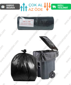 Hantal Boy Çöp Poşeti 100*150 cm 10 Lu Rulo (1 Adet) - Siyah