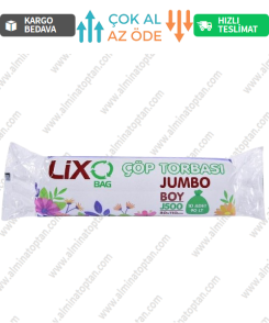 J-500 Jumbo Boy Çöp Poşeti 80*110 cm 10 Lu Rulo (1 Adet) - Siyah