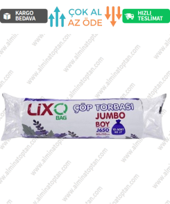 J-650 Jumbo Boy Çöp Poşeti 80*110 Cm 10 Lu Rulo (1 Adet) - Siyah