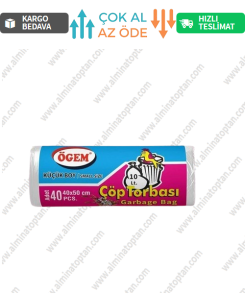 Küçük Boy Çöp Poşeti 40*50 Cm 40 Lı Rulo (1 Adet) - Şeffaf
