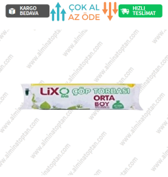 Orta Boy Çöp Poşeti 55*60 cm 20 Li Rulo (1 Adet) - Mavi